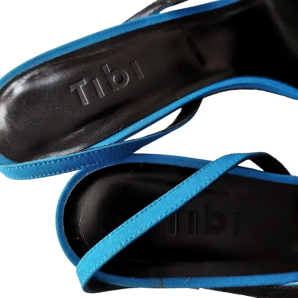 Tibi Blue Slingback Heels - Picture 6 of 8
